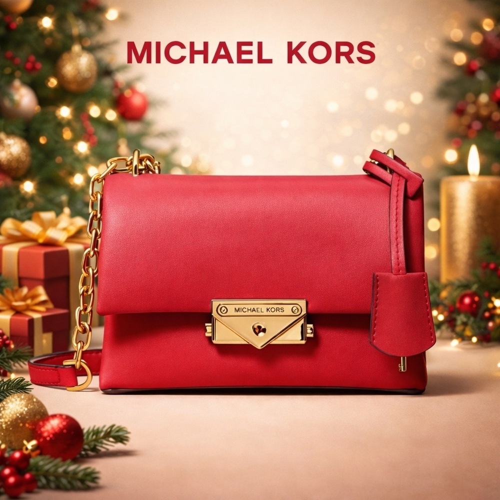 Michael Kors Cece Small Shoulder Bag | Bright Red | NWT | MSRP $448
